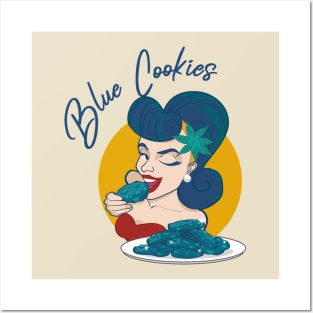 Blue Cookies (Madame Red) Posters and Art